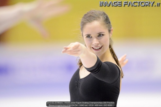 2013-02-25 Milano - World Junior Figure Skating Championships 005 Practice